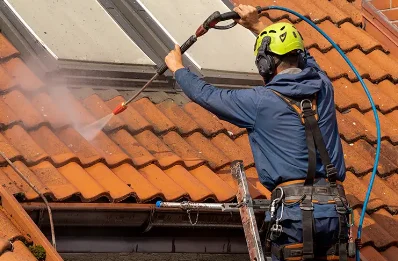 Démoussage et hydrofuge de toiture à Plou